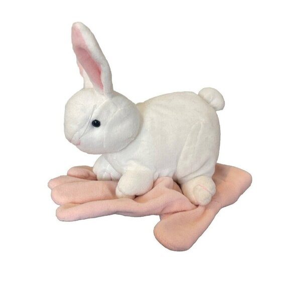 Vintage Plush Creations Bunny Rabbit Full Body Hand Puppet White Gloved Hand - Picture 1 of 6
